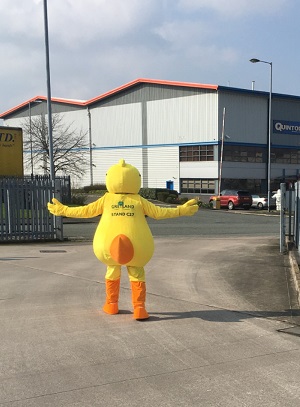 Dook the Duck proved to be a huge hit on the Greyland stand at the Cleaning Show in London.